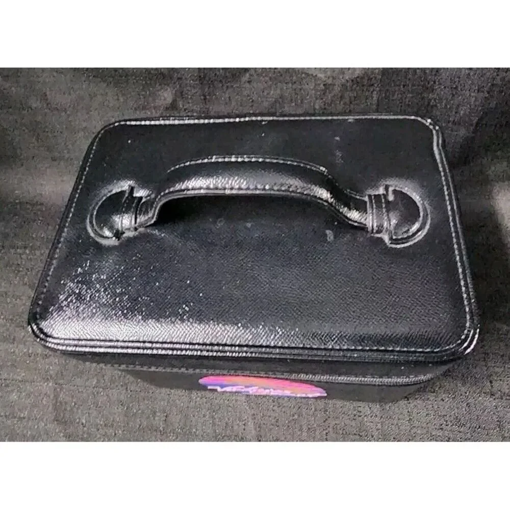 Victoria's Secret Runway Vanity Train Case Makeup Cosmetic Black Bag‎ Dreamer